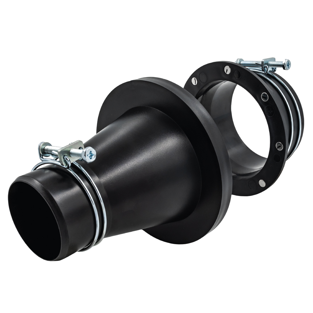 Reduksjon 100-63 mm med hurtigkobling med magnetfeste